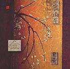 Oriental Canvas Paintings - Oriental Blossoms II